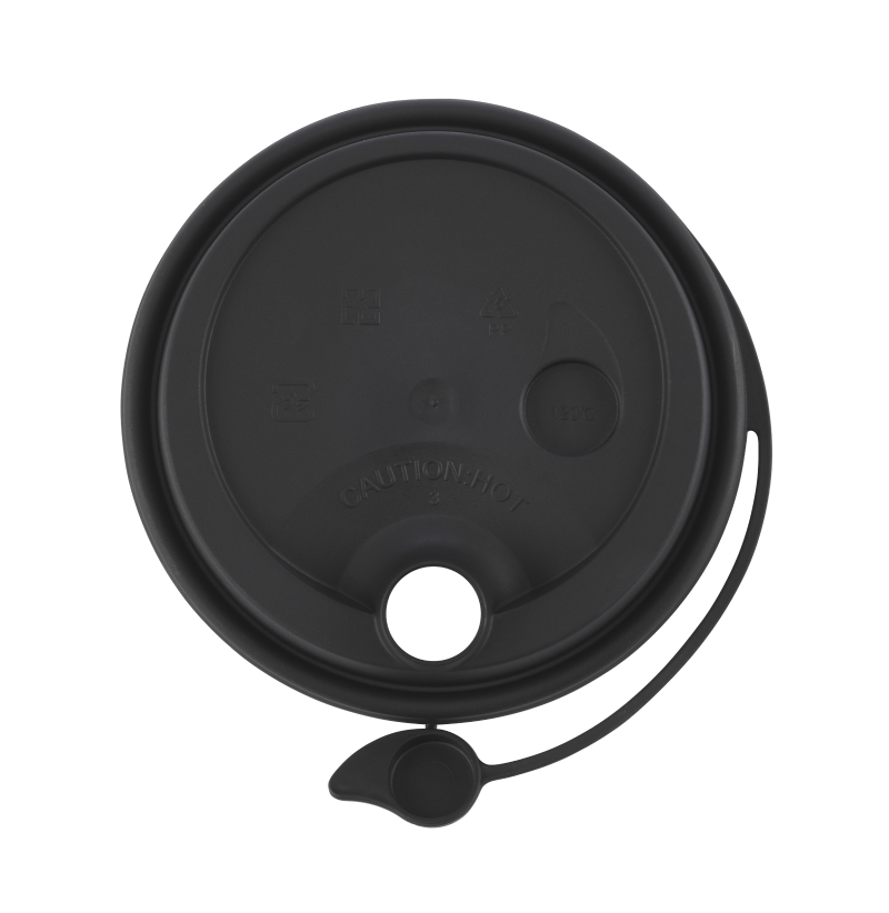 Black Lid with attached stopper 2