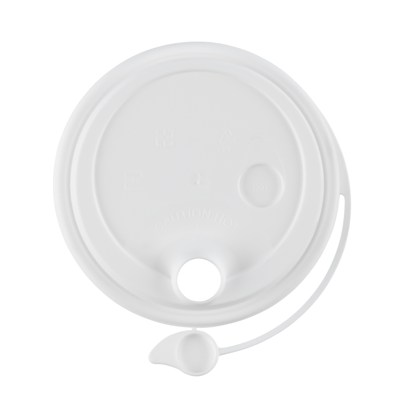 White Lid with attached stopper 2